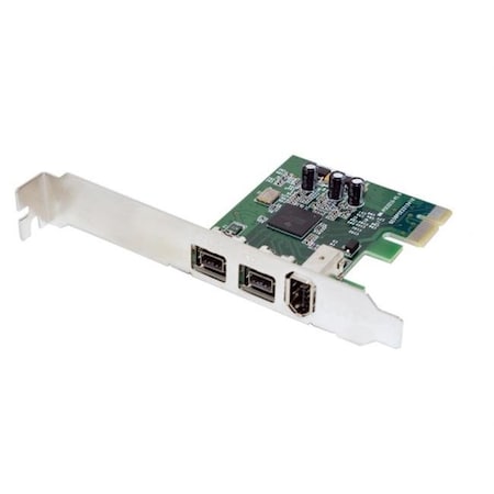 Skilledpower IO Combo 2x 1394b and 1x 1394a Firewire Ports PCI-Express Controller Card SK37975